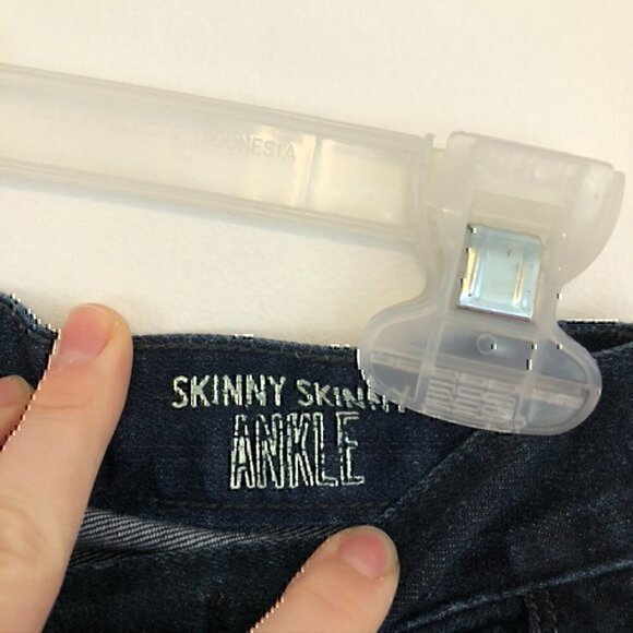 MADEWELL Skinny Skinny Ankle Jeans Dark Wash Mid Rise Waist Cropped Crop 27 W27 - Picture 7 of 12